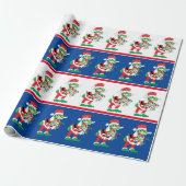 Papier Cadeau Noël TySantaSaurus Rex (Déroulé)