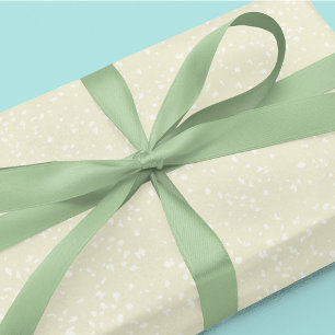 Papier Cadeau Noël Vacances Moderne Minimaliste Gold Stripes