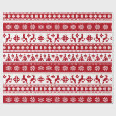 Papier Cadeau Noël Vacances Nordic Motif Cosy (Plat)