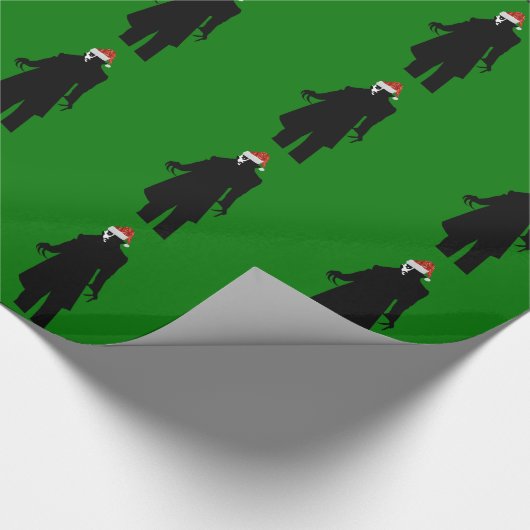 Papier Cadeau noël vampire santa claus nosferatu monster (Coin)