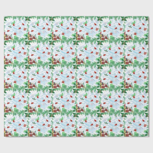 Papier Cadeau Noël venteux (Plat)