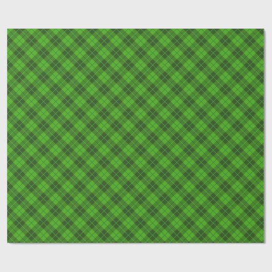Papier Cadeau Noël vert (Plat)