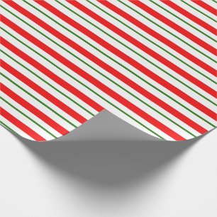 Papier Cadeau Noël vert, blanc, rouge inspiré