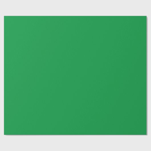 Papier Cadeau Noël Vert couleur uni (Plat)