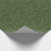 Papier Cadeau Noël vert et argent (Coin)