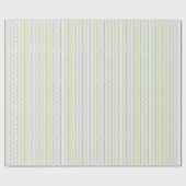Papier Cadeau Noël vert et bleu clair (Plat)