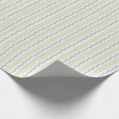 Papier Cadeau Noël vert et bleu clair (Coin)