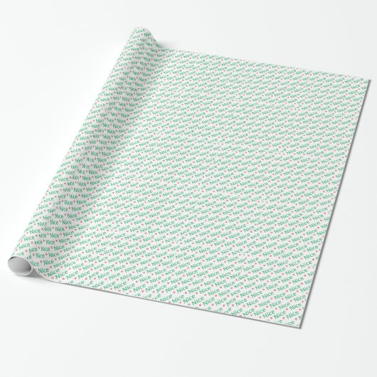 Papier Cadeau Noël Vert Nice Noël (Déroulé)