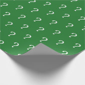 Papier Cadeau Noël Vert Question Mark Enveloppement Papier (Coin)