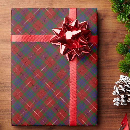 Papier Cadeau Noël vert rouge