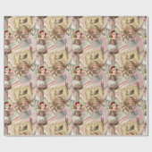 Papier Cadeau Noël victorien Pastel Pink (Plat)