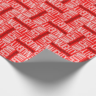 Papier Cadeau Noël vilain rouge et blanc