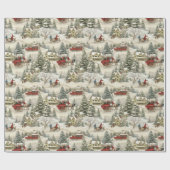 Papier Cadeau Noël vintage (Plat)