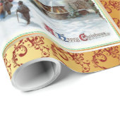 Papier Cadeau Noël vintage (Coin rond)