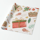 Papier Cadeau "Noël vintage" (Déroulé)