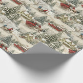 Papier Cadeau Noël Vintage (Coin)