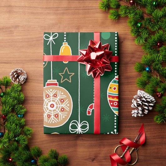 Papier Cadeau Noël vintage