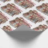 Papier Cadeau Noël vintage (Coin)