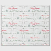 Papier Cadeau Noël vintage (Plat)