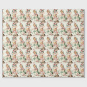 Papier Cadeau Noël vintage de l'enfance (Plat)