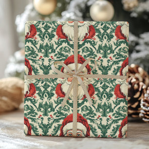 Papier Cadeau Noël vintage du Père Noël