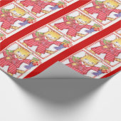 Papier Cadeau Noël vintage Kitty (Coin)