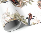 Papier Cadeau Noël Violon Vintage (Coin rond)