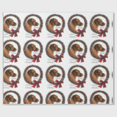 Papier Cadeau Noël Vizsla (Plat)