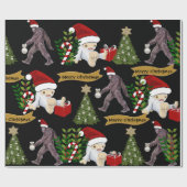 Papier Cadeau Noël Yeti et Bigfoot (Plat)