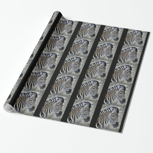 Papier Cadeau Noël Zebra (Déroulé)