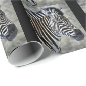Papier Cadeau Noël Zebra (Coin rond)