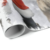 Papier Cadeau Noeud À poils durs allemand (Coin rond)