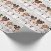 Papier Cadeau Noeud de ballet Noisette Noël (Coin)