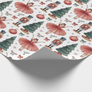 Papier Cadeau Noeud de ballet Noisette Noël