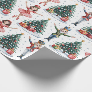 Papier Cadeau Noeud de ballet Noisette Noël