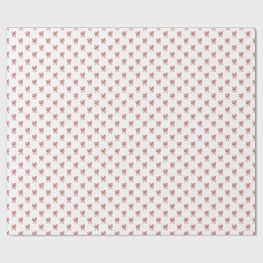 Papier Cadeau Noeud de Noël animé (Plat)