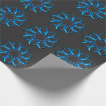 Noeud en métal bleu