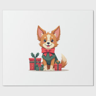 Papier Cadeau Nœud festif Papillon