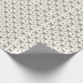 Papier Cadeau Noeud noir coquet Mignon coeur Féminin Mignon (Coin)