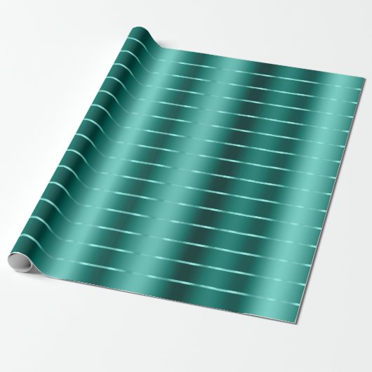 Papier Cadeau Noeud papillon ruban vert sarcelle Baby Shower (Déroulé)