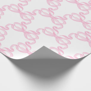 Papier Cadeau Nœud rose