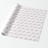 Papier Cadeau Nœud Rose Féminin (Déroulé)