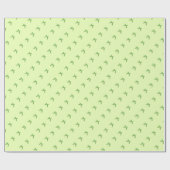 Papier Cadeau Nœud vert, fond vert clair (Plat)