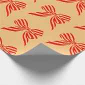 Papier Cadeau Nœuds rouges (Coin)