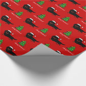 Papier Cadeau Noir aux cheveux longs et Tan de teckel (Coin)