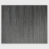 PAPIER CADEAU NOIR AVEC STRIPES BLANCS SUBTILES (Plat)