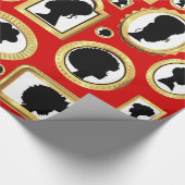 Papier Cadeau noir beauté vintage afrique cameo (Coin)