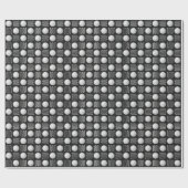 Papier Cadeau Noir Black Golf Ball et le cadeau Tee (Plat)