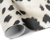 Papier Cadeau Noir Blanc Or Sud-Ouest Cuir de Vachette Anniversa (Coin rond)