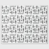 Papier Cadeau Noir & Blanc Tendance Casse-Noix Crackin' Cadeau (Plat)